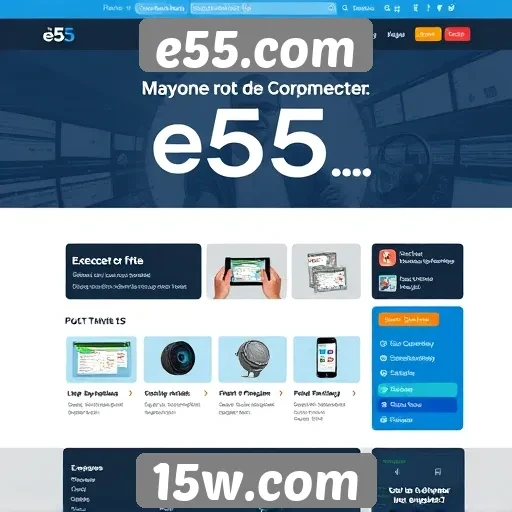 Análise da interface do usuário em e55.com
